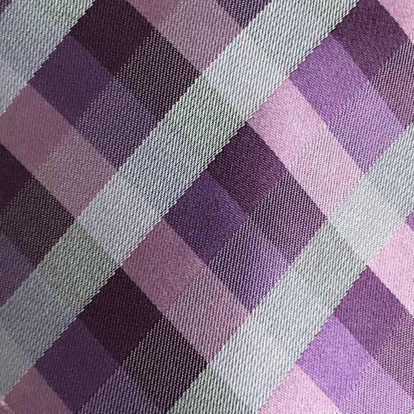 Pronto Uomo Check 100% Silk Necktie - New - Picture 5 of 8